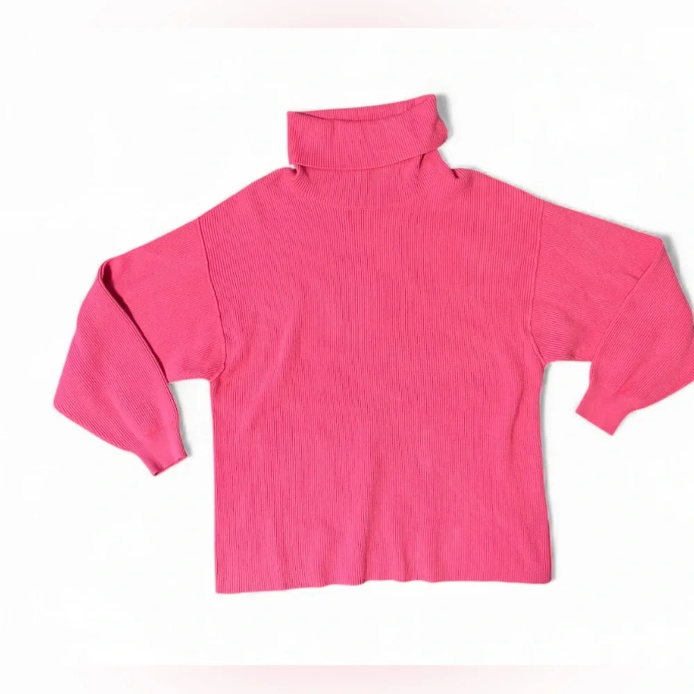 Free People Vibrant Pink Cowl Neck Sweater - Picture 4 of 10